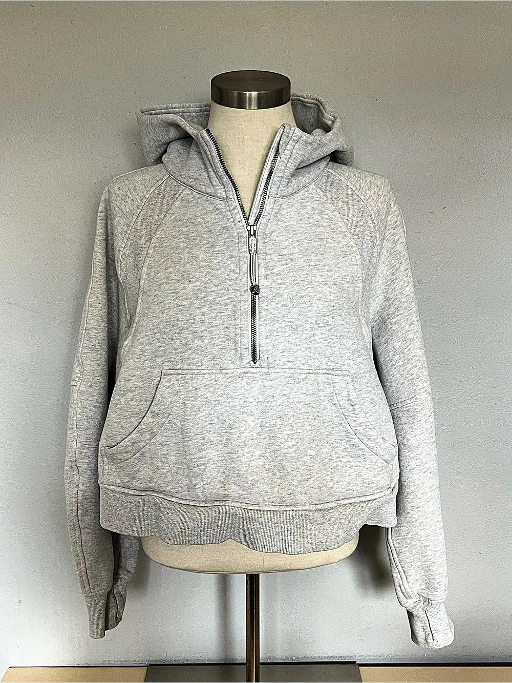 lululemon Scuba Oversized Half-Zip Hoodie Gray